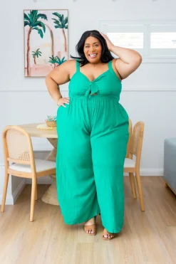 Proud Poppy Clothing Christina Jumpsuit in Green Hot