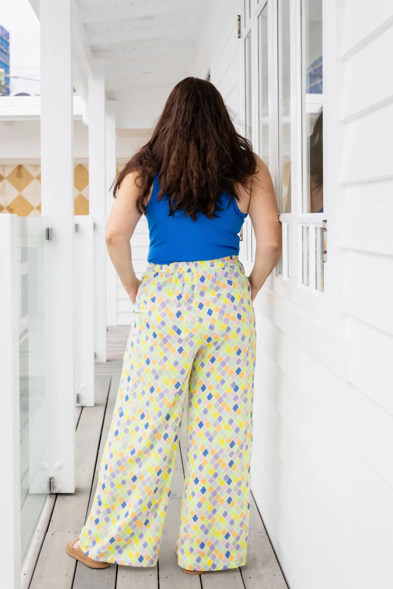 Proud Poppy Clothing Gina Pants in Diced Fashion