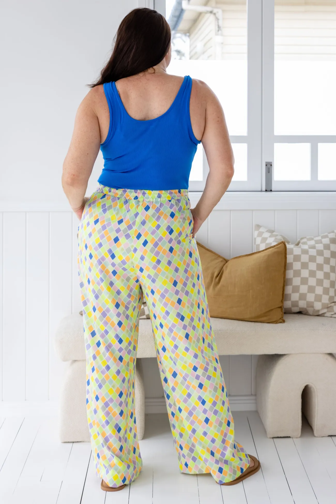 Proud Poppy Clothing Gina Pants in Diced Fashion