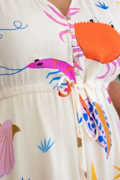 Proud Poppy Clothing Isla Bamboo Blend Dress in Crabby Patty CrabbyPatty Discount