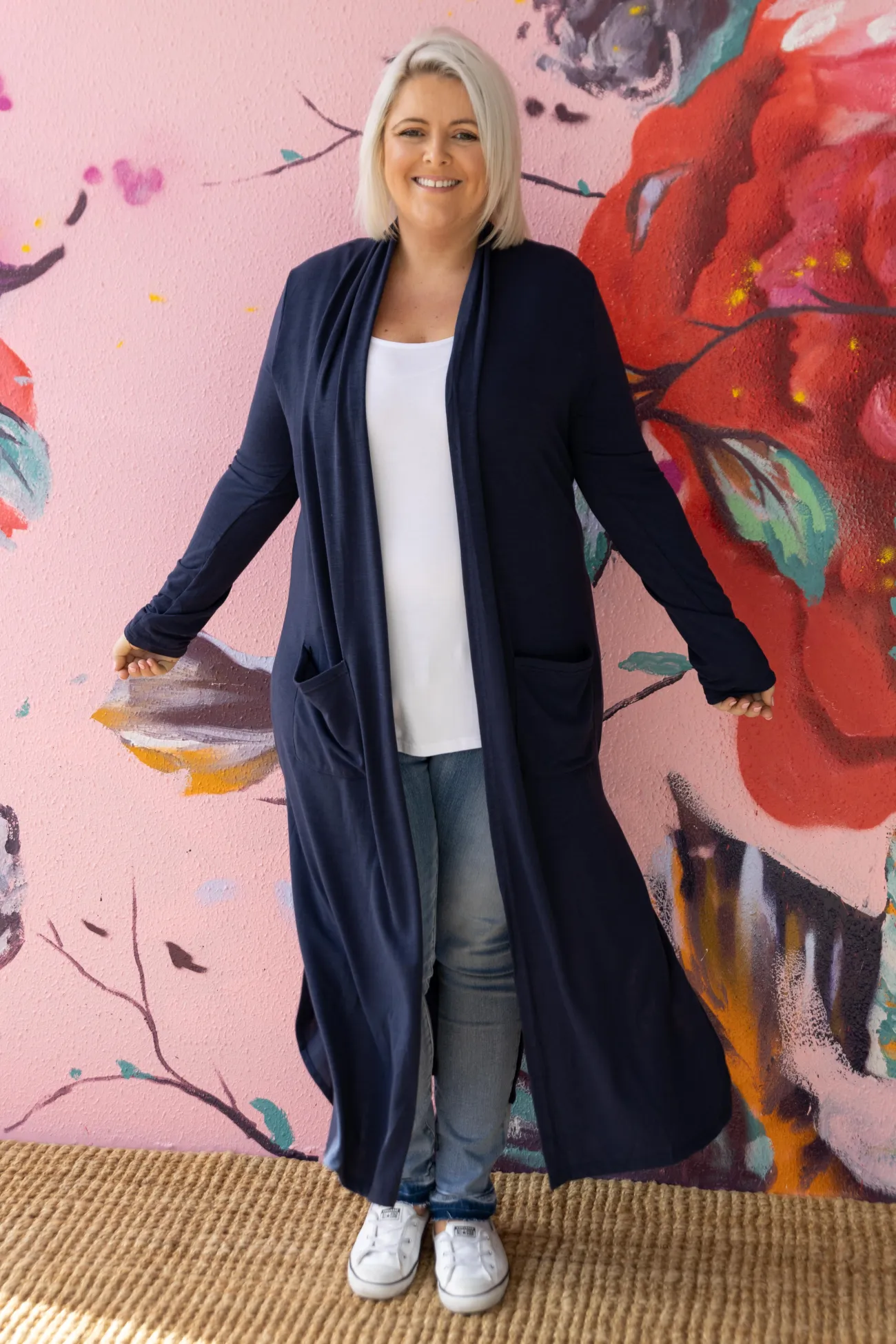 Proud Poppy Clothing Jane Cardigan in Navy Clearance