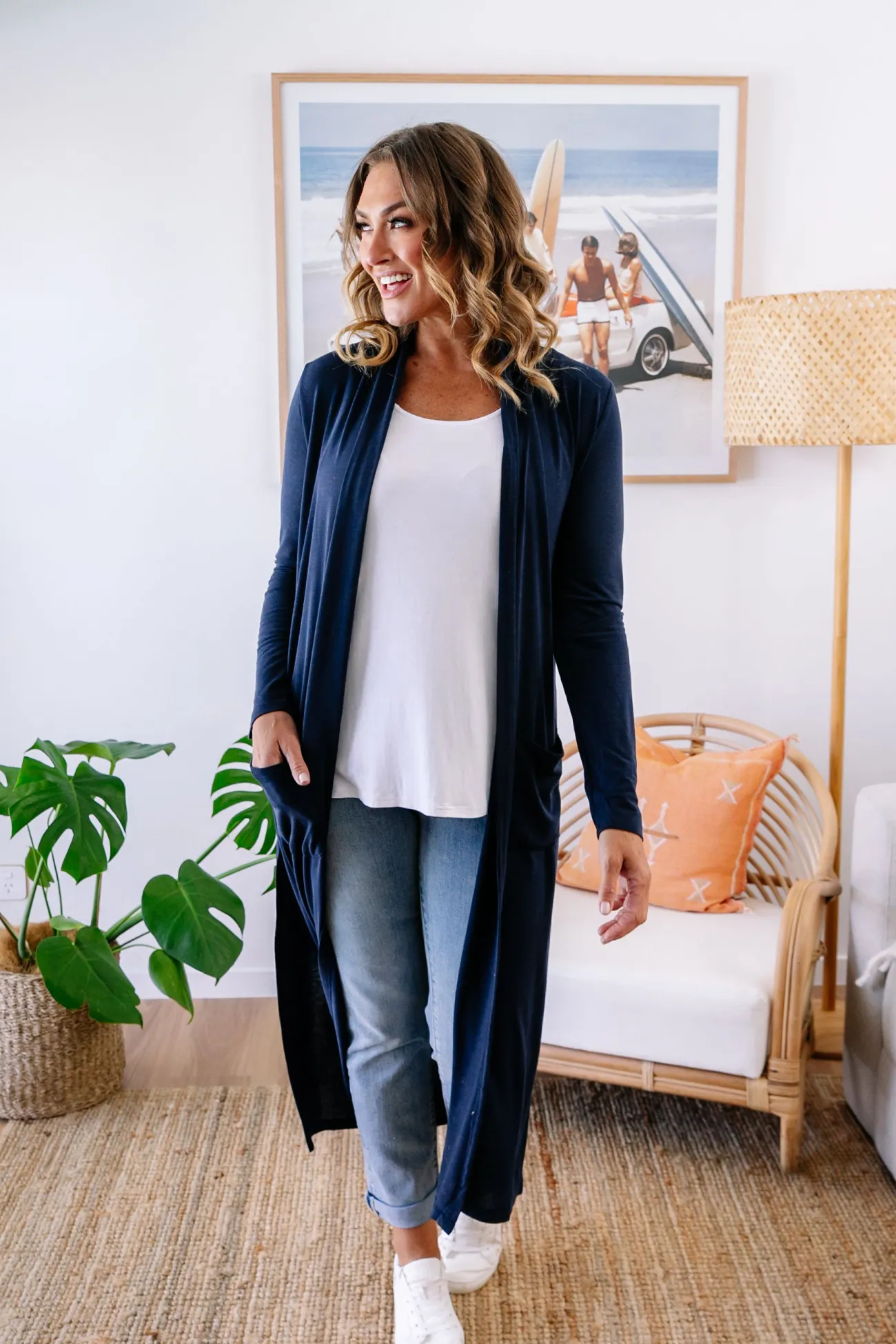 Proud Poppy Clothing Jane Cardigan in Navy Clearance