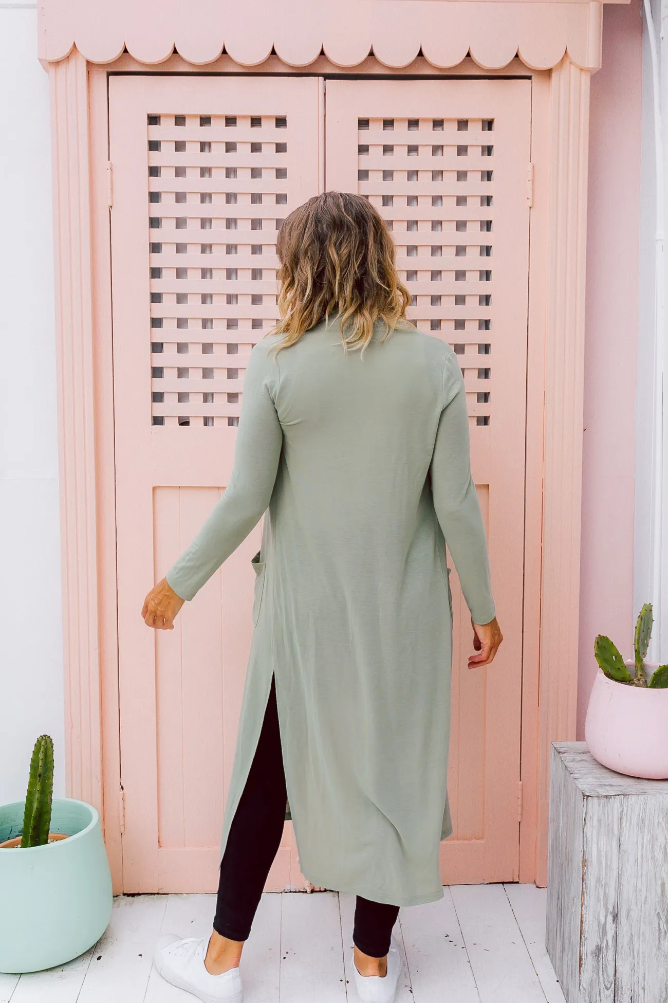 Proud Poppy Clothing Jane Cardigan in Sage Outlet