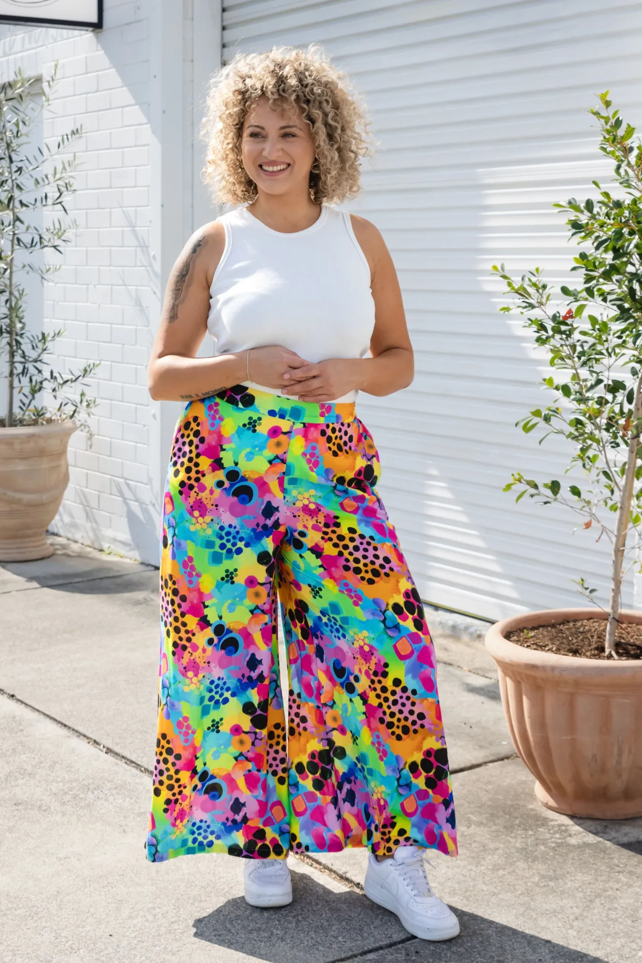 Proud Poppy Clothing Larsa Pants in Messy Mind by Kasey Rainbow Discount