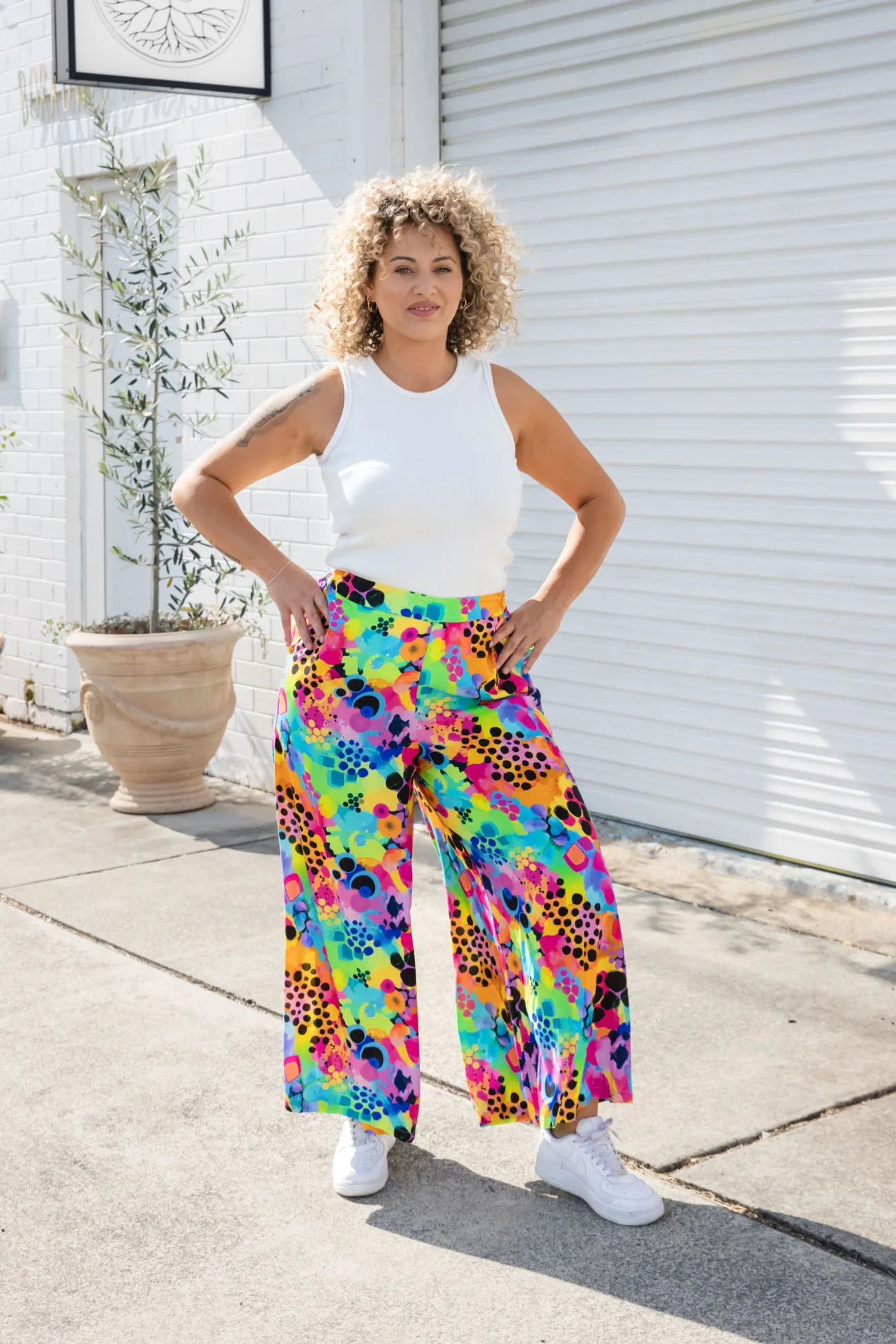 Proud Poppy Clothing Larsa Pants in Messy Mind by Kasey Rainbow Discount