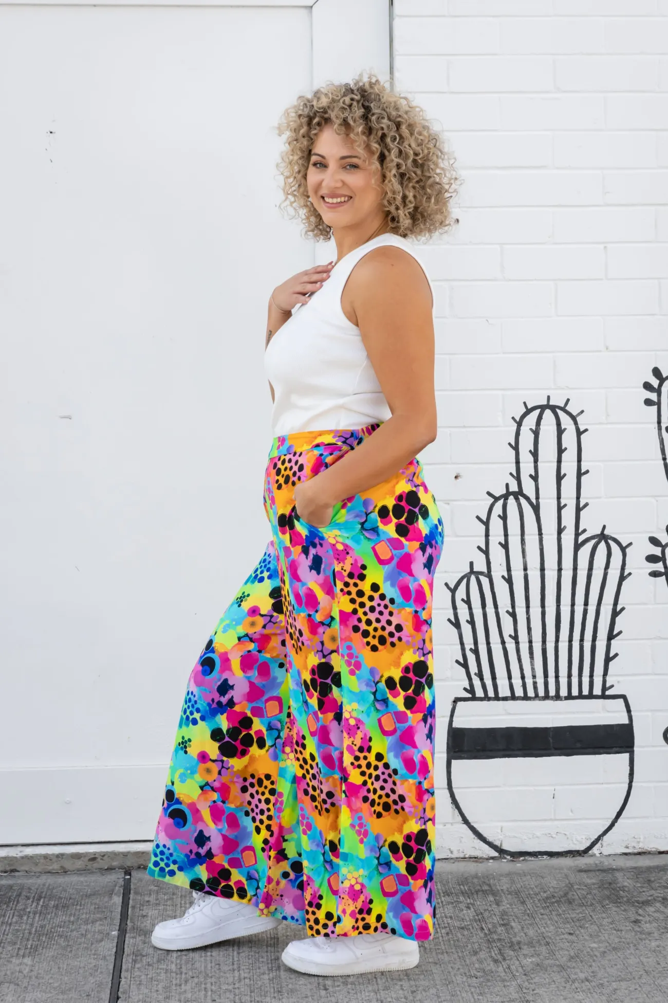 Proud Poppy Clothing Larsa Pants in Messy Mind by Kasey Rainbow Discount