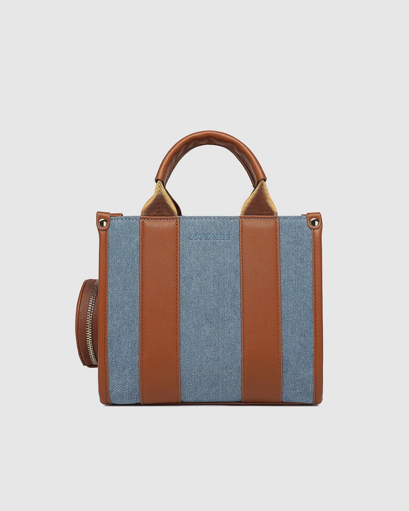 Proud Poppy Clothing Manhattan Mini Tote Bag in Light Denim by Louenhide Hot