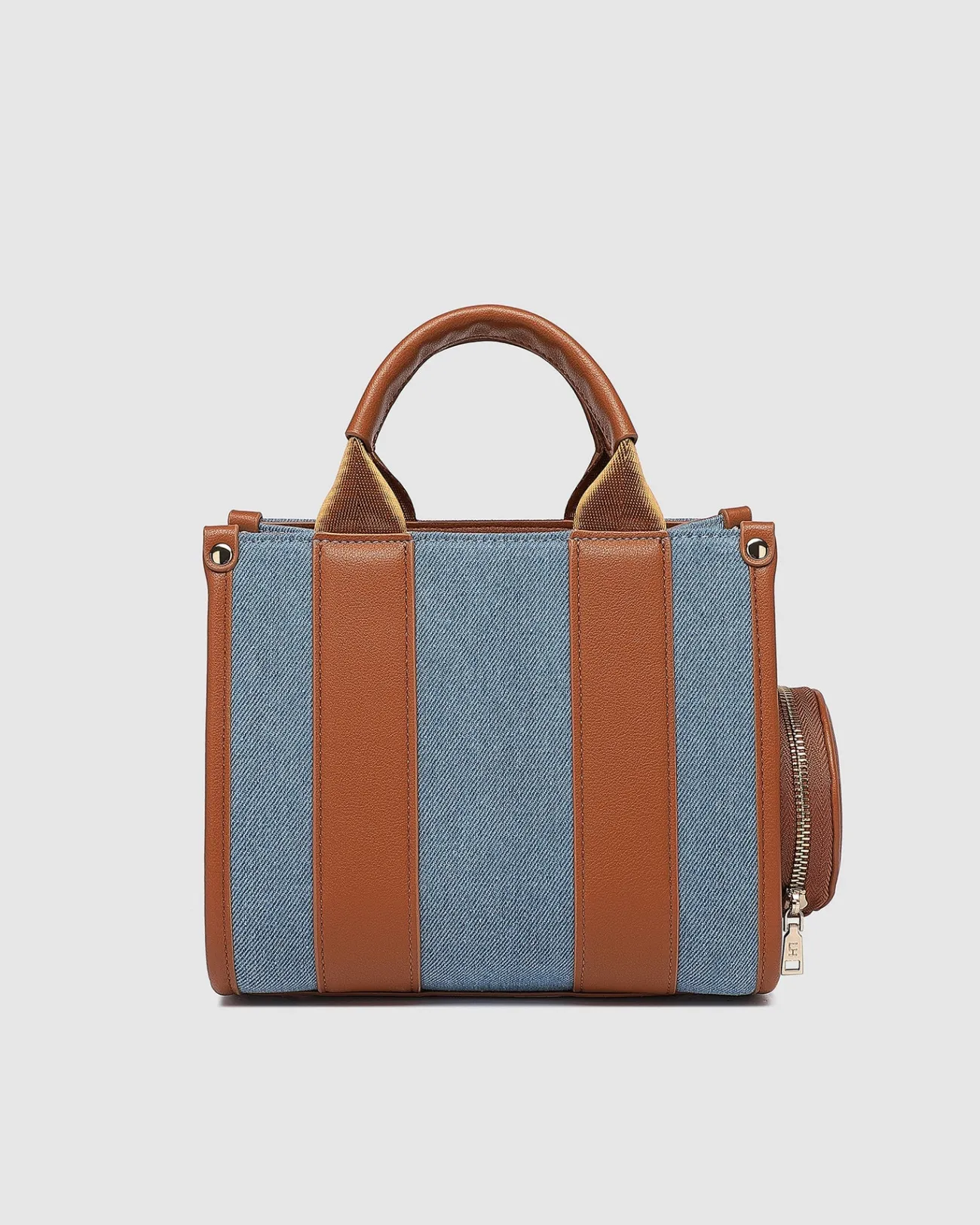 Proud Poppy Clothing Manhattan Mini Tote Bag in Light Denim by Louenhide Hot