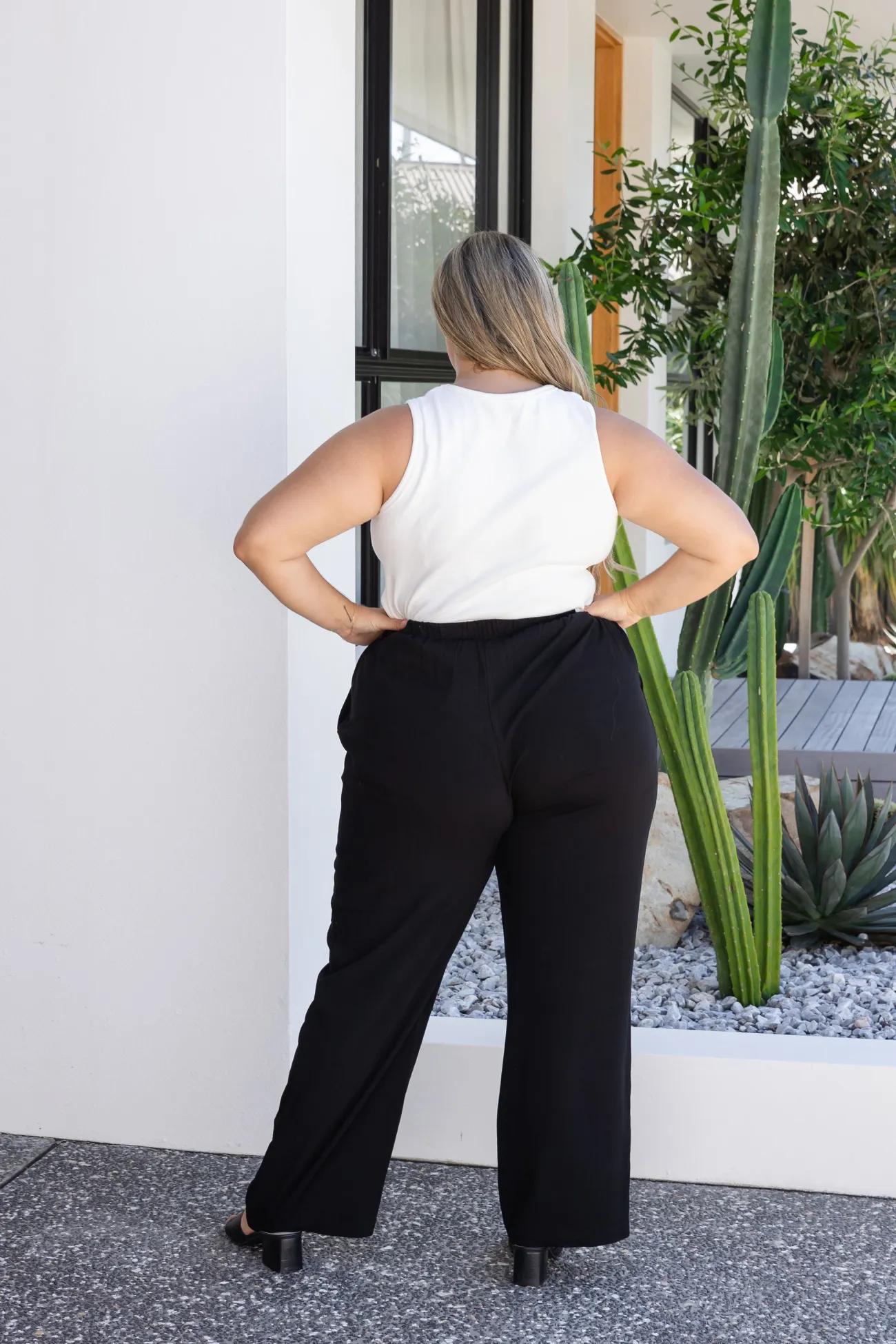 Proud Poppy Clothing Nora Tassel Tie Pants in Black Online