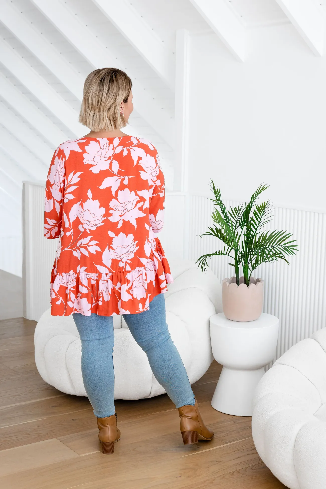 Proud Poppy Clothing Peak Top in Flores Clearance