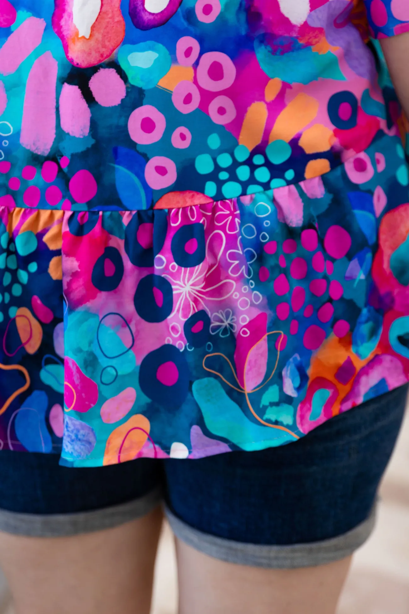 Proud Poppy Clothing Peak Top in Midnight Safari by Kasey Rainbow Hot