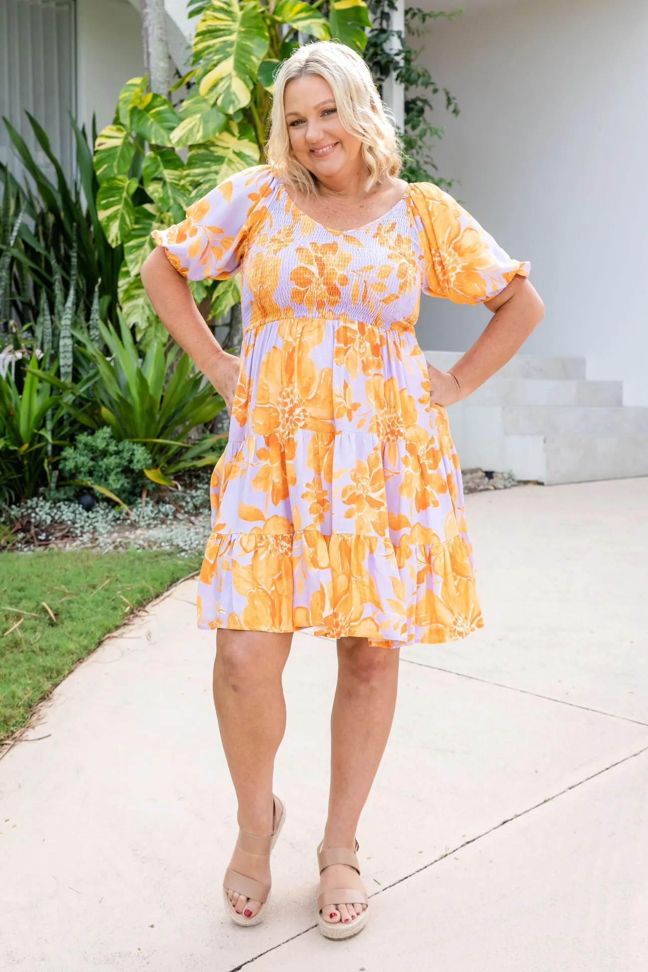 Proud Poppy Clothing Peri Party Dress in Honey Bloom HoneyBloom Sale