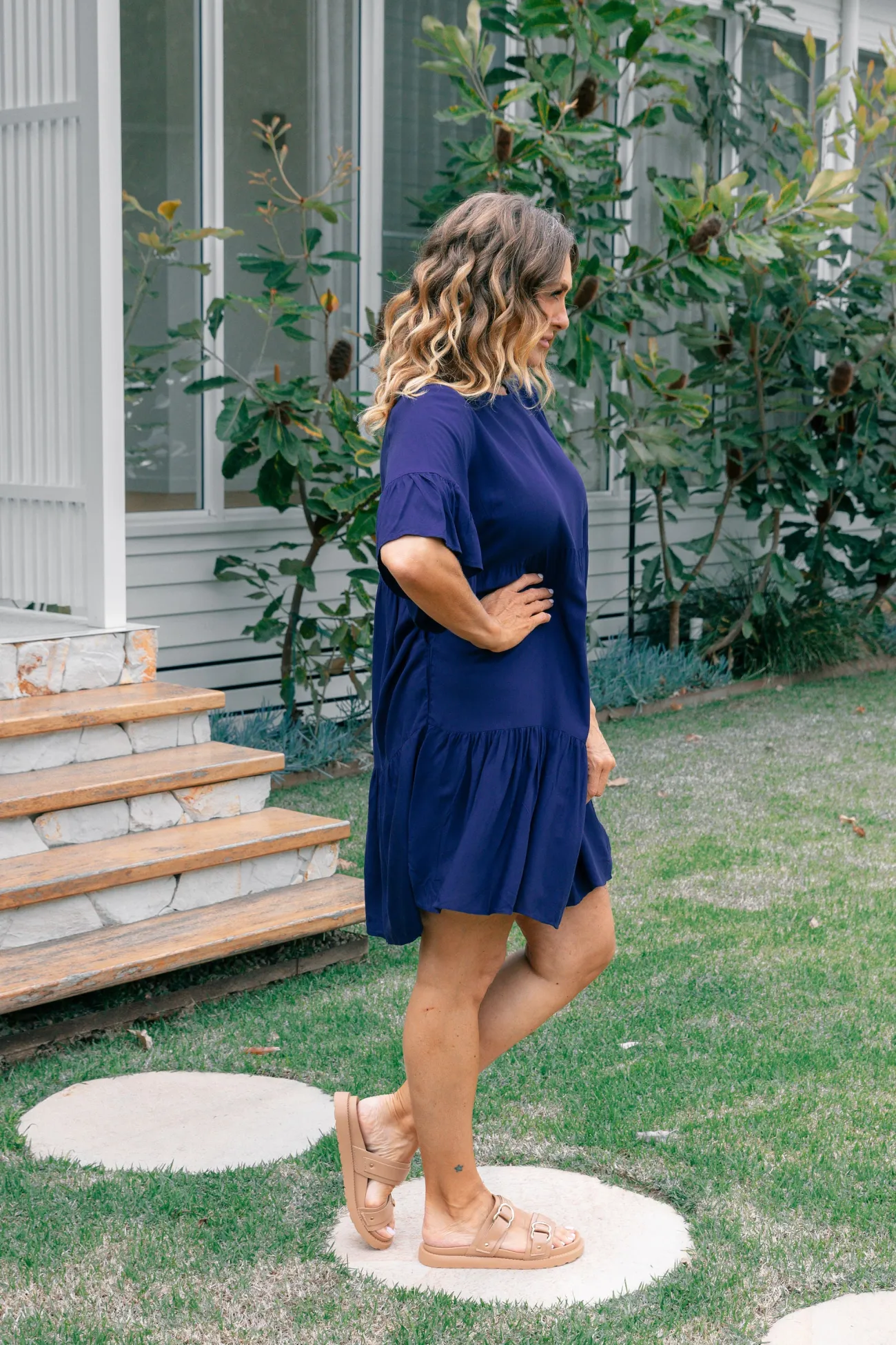 Proud Poppy Clothing Sadie Dress in Navy Outlet