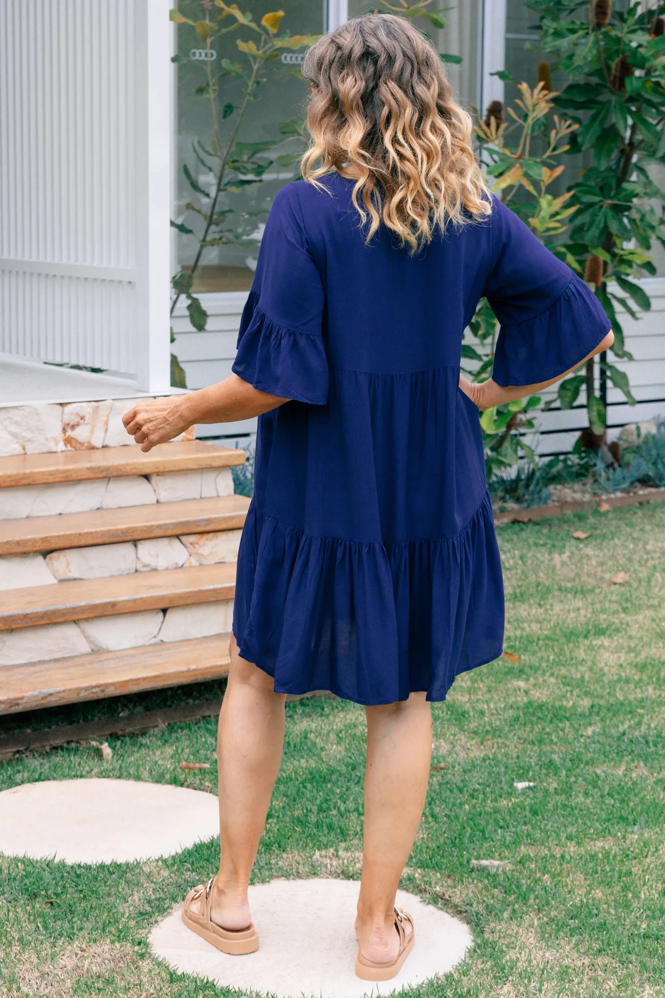 Proud Poppy Clothing Sadie Dress in Navy Outlet