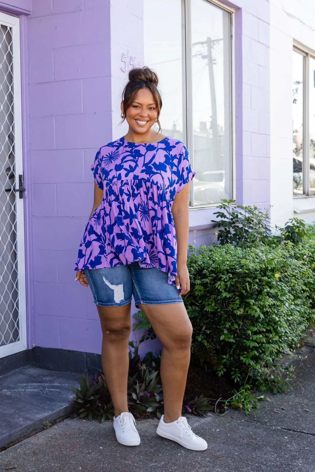 Proud Poppy Clothing Sally Top in Blue & Purple Blue&Purple Online