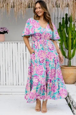 Proud Poppy Clothing *UNICORN* Charlize Maxi Dress in Destiny Print DestinyPrint Sale