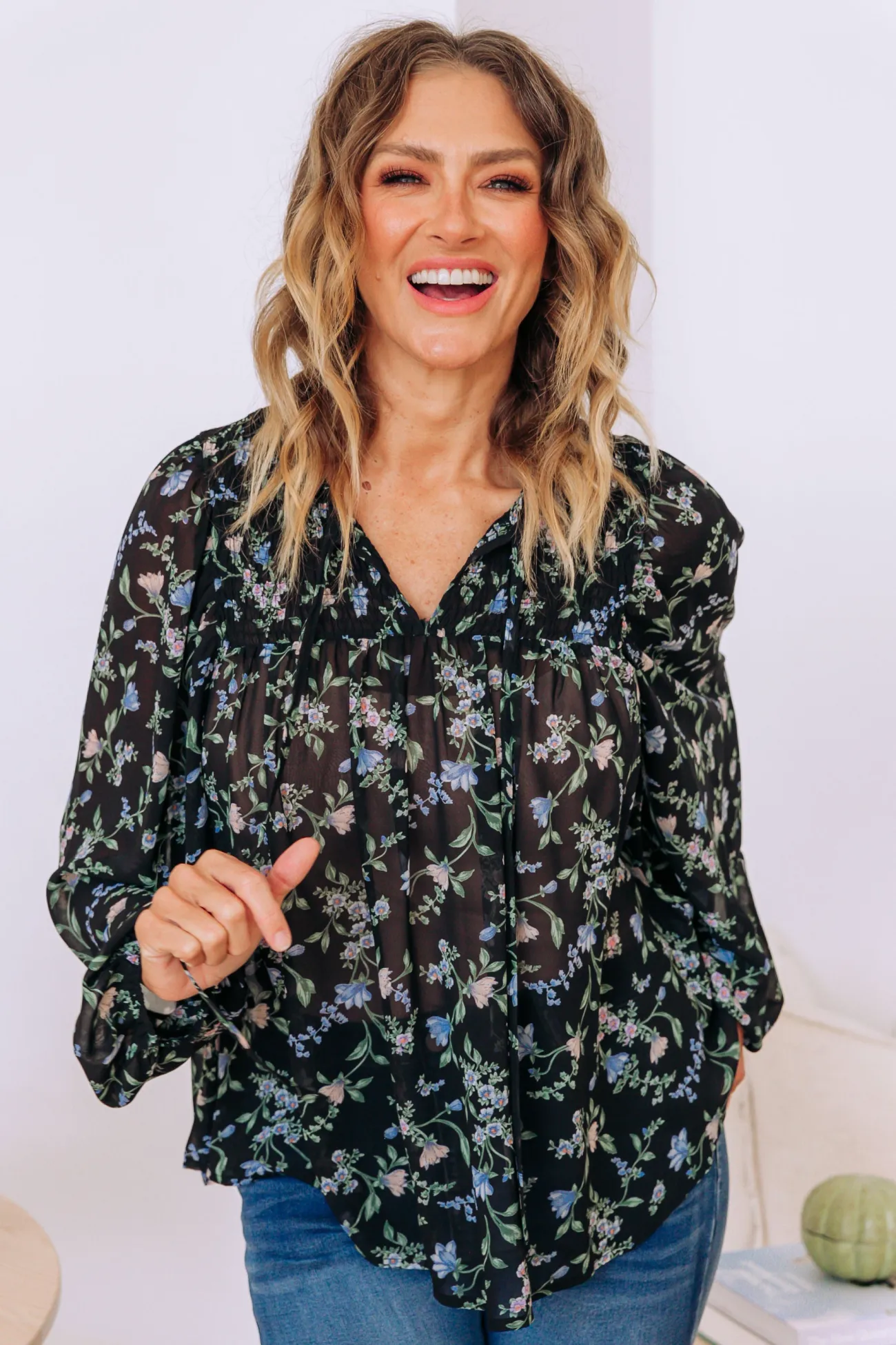 Proud Poppy Clothing Annie Floral Long Sleeve Top Best