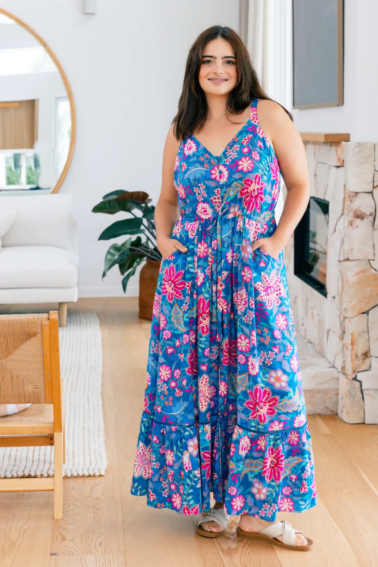 Proud Poppy Clothing April Maxi Dress in Paisley Floral PaisleyFloral Discount