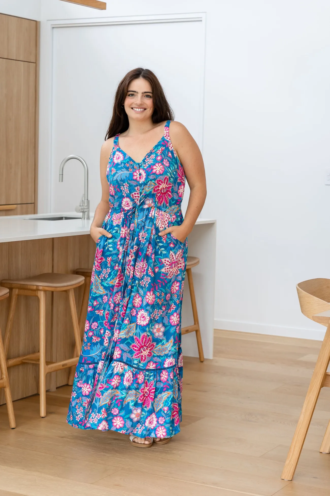 Proud Poppy Clothing April Maxi Dress in Paisley Floral PaisleyFloral Discount