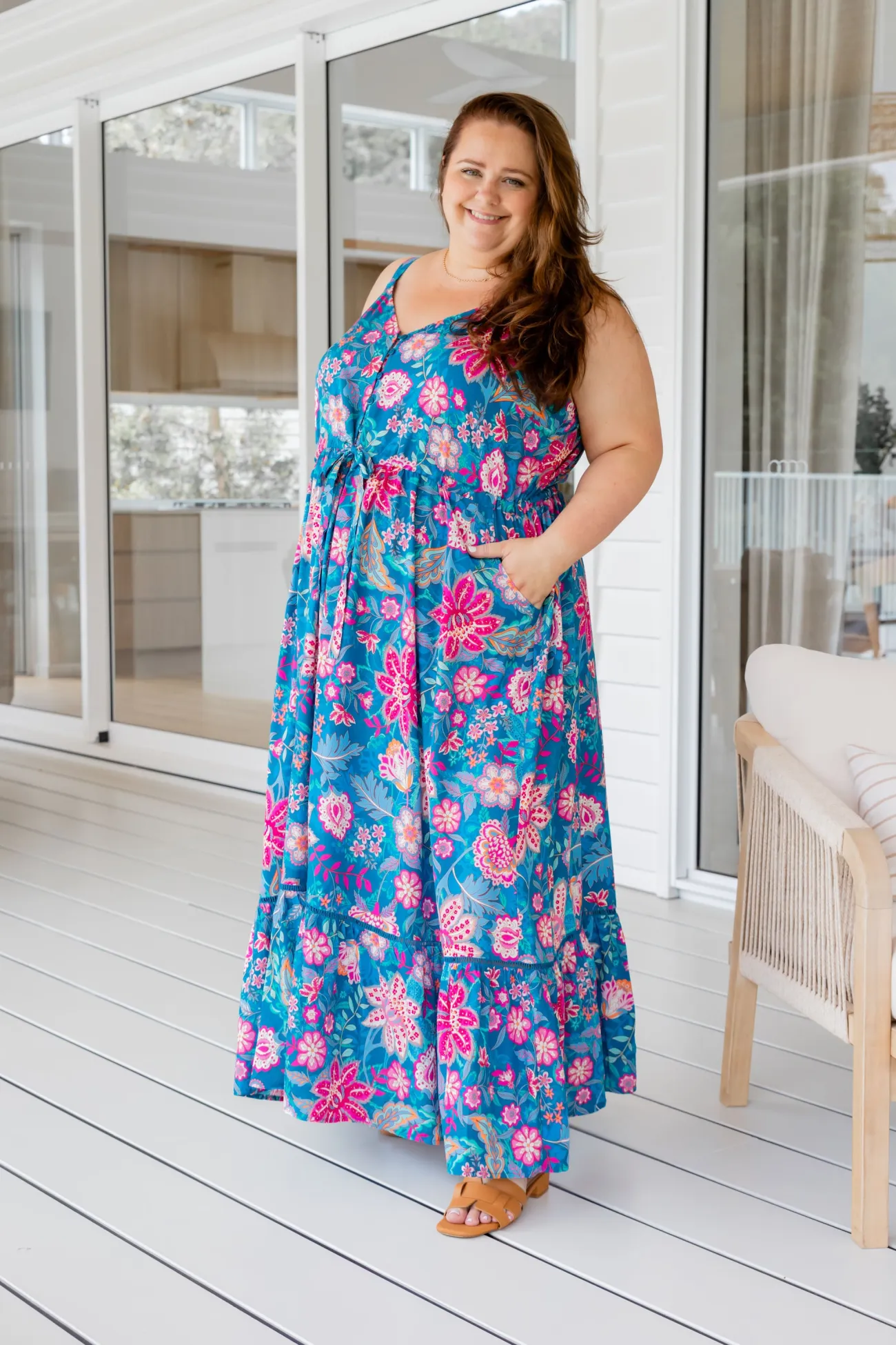 Proud Poppy Clothing April Maxi Dress in Paisley Floral PaisleyFloral Discount