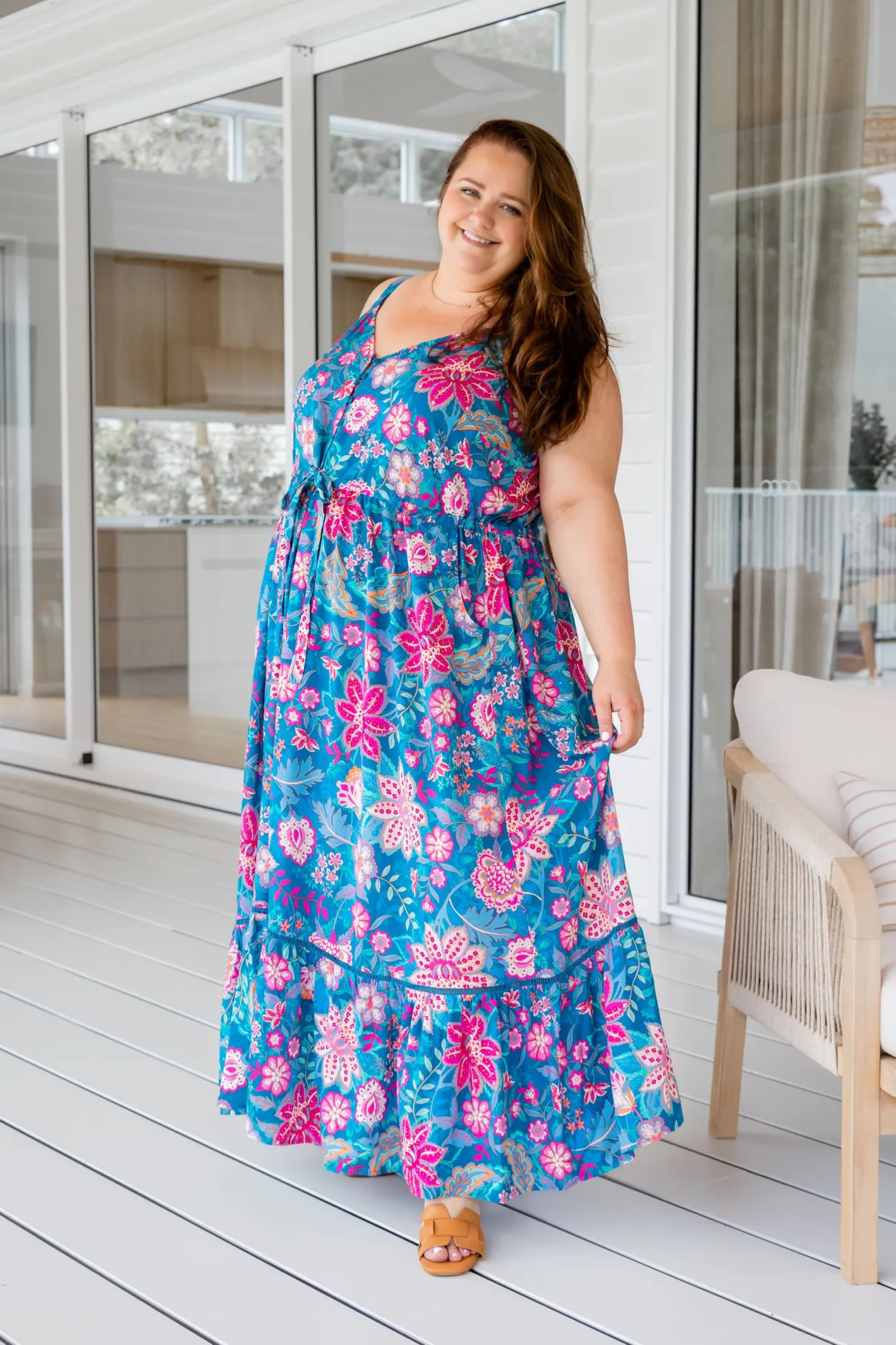 Proud Poppy Clothing April Maxi Dress in Paisley Floral PaisleyFloral Discount