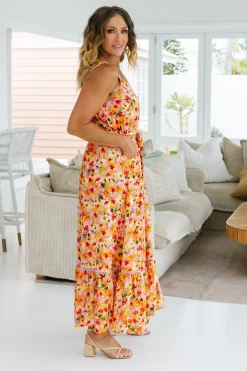 Proud Poppy Clothing April Maxi Dress in Sunshine Floral SunshineFloral Best
