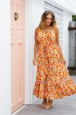 Proud Poppy Clothing April Maxi Dress in Sunshine Floral SunshineFloral Best