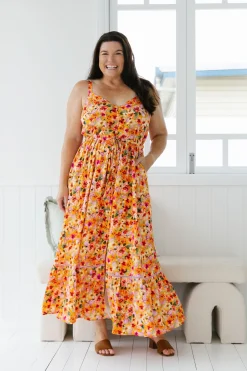Proud Poppy Clothing April Maxi Dress in Sunshine Floral SunshineFloral Best