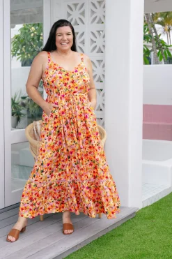 Proud Poppy Clothing April Maxi Dress in Sunshine Floral SunshineFloral Best