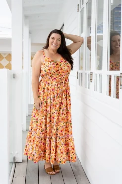 Proud Poppy Clothing April Maxi Dress in Sunshine Floral SunshineFloral Best