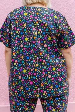 Proud Poppy Clothing Audrey Scrubs in Black Pebble by Kasey Rainbow Sale