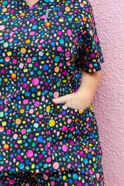Proud Poppy Clothing Audrey Scrubs in Black Pebble by Kasey Rainbow Sale