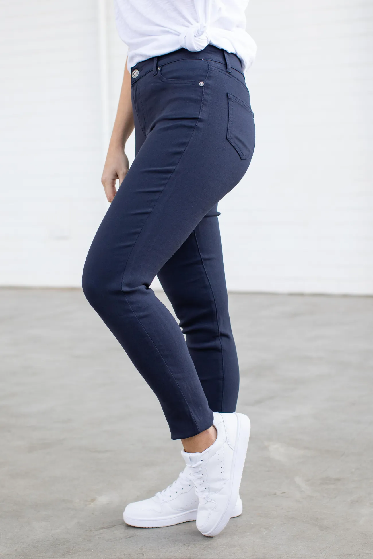 Proud Poppy Clothing Austin Ultra Stretch Jean Pants in Navy Sale