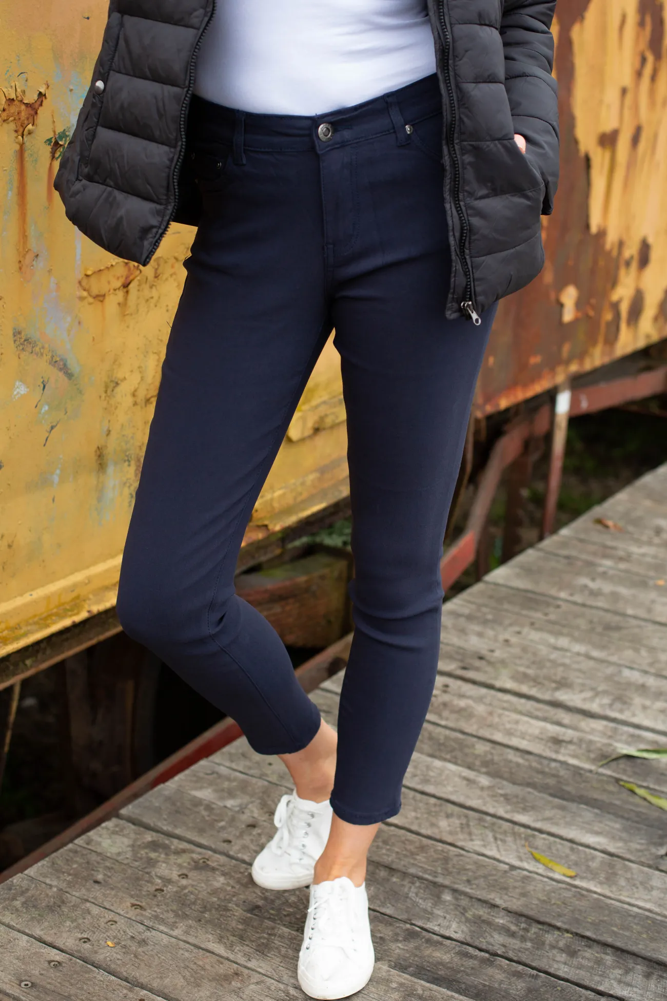 Proud Poppy Clothing Austin Ultra Stretch Jean Pants in Navy Sale