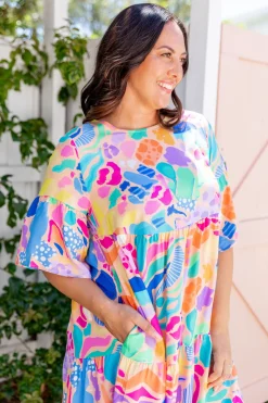 Proud Poppy Clothing Bianca Dress in Peachy Keen by Kasey Rainbow New