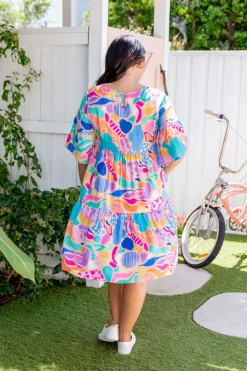 Proud Poppy Clothing Bianca Dress in Peachy Keen by Kasey Rainbow New