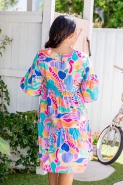 Proud Poppy Clothing Bianca Dress in Peachy Keen by Kasey Rainbow New