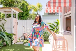 Proud Poppy Clothing Bianca Dress in Peachy Keen by Kasey Rainbow New