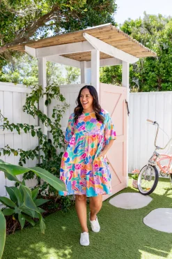 Proud Poppy Clothing Bianca Dress in Peachy Keen by Kasey Rainbow New