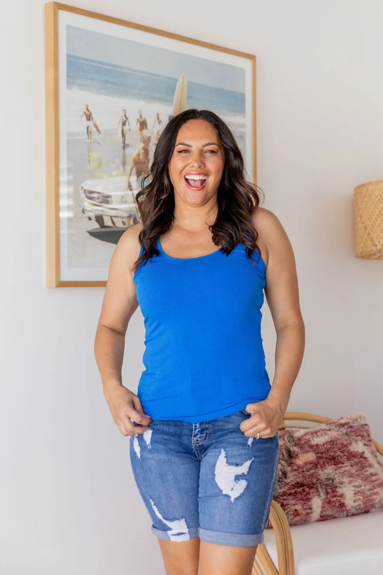 Proud Poppy Clothing Billi Tank in Cobalt Blue CobaltBlue Outlet