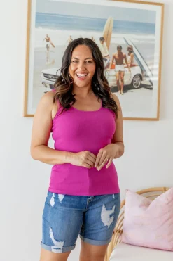 Proud Poppy Clothing Billi Tank in Fuchsia Hot