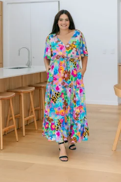Proud Poppy Clothing Bonnie Dress in Floral Fancy by Kasey Rainbow Best