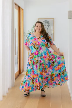 Proud Poppy Clothing Bonnie Dress in Floral Fancy by Kasey Rainbow Best