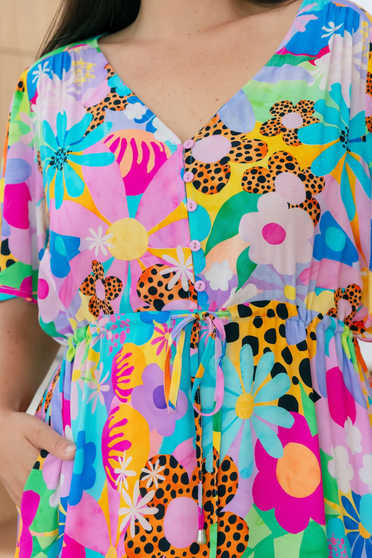 Proud Poppy Clothing Bonnie Dress in Floral Fancy by Kasey Rainbow Best