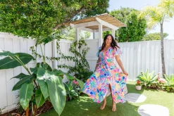Proud Poppy Clothing Bonnie Dress in Peachy Keen by Kasey Rainbow New