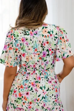 Proud Poppy Clothing Bonnie Linen Blend Maxi Dress in Rose Fleur RoseFleur Online