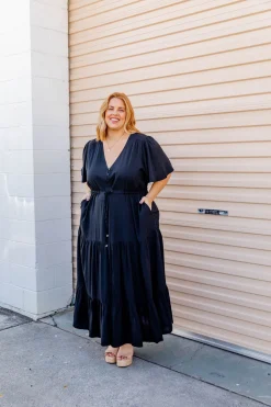 Proud Poppy Clothing Bonnie Maxi Dress in Black Fashion