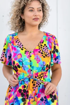 Proud Poppy Clothing Bonnie Maxi Dress in Messy Mind by Kasey Rainbow Clearance