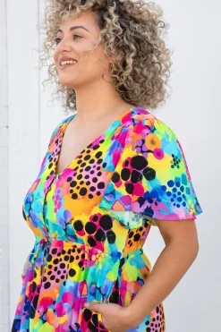 Proud Poppy Clothing Bonnie Maxi Dress in Messy Mind by Kasey Rainbow Clearance