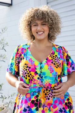 Proud Poppy Clothing Bonnie Maxi Dress in Messy Mind by Kasey Rainbow Clearance